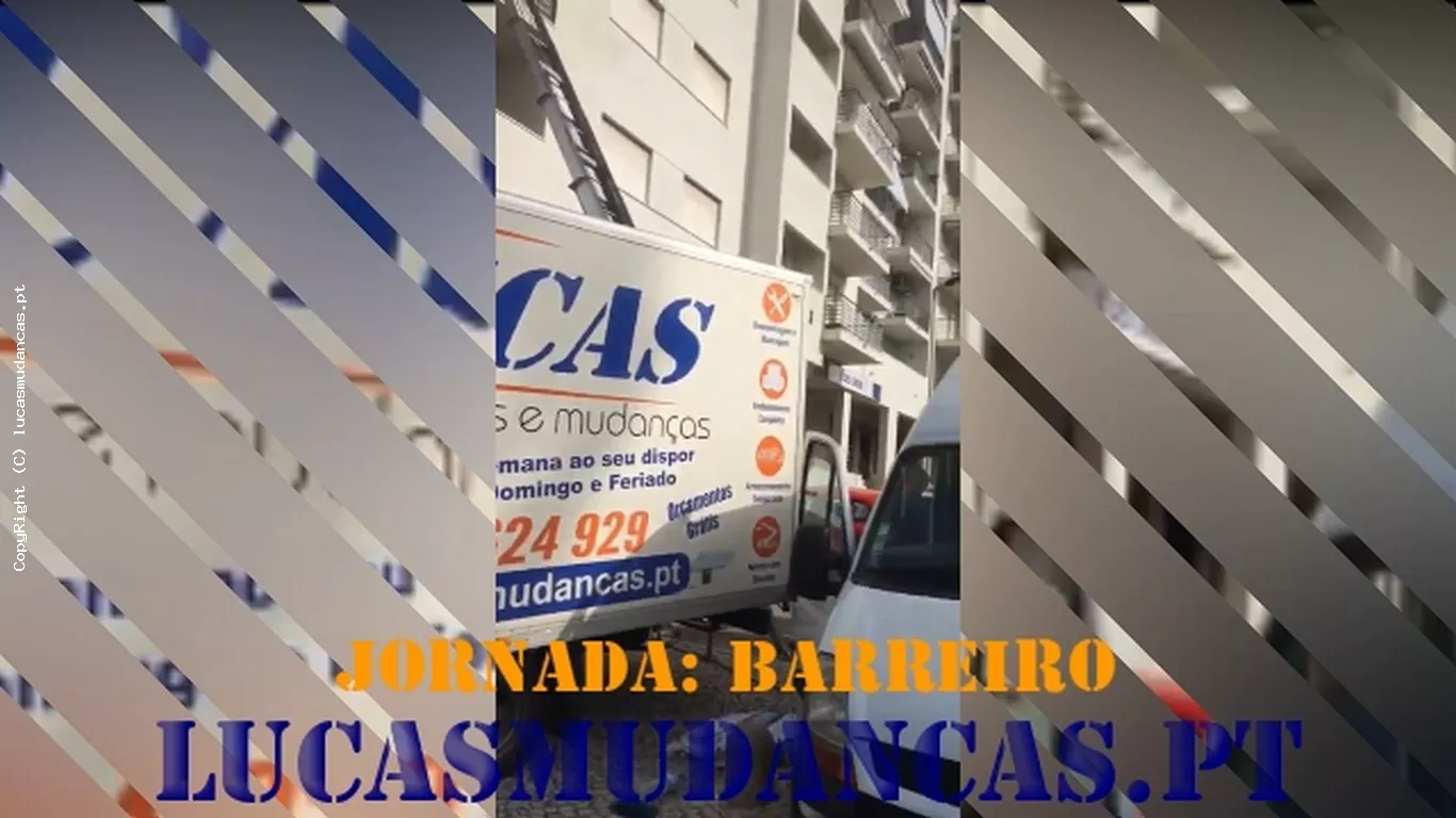 Mudança no Barreiro com Elevador Exterior