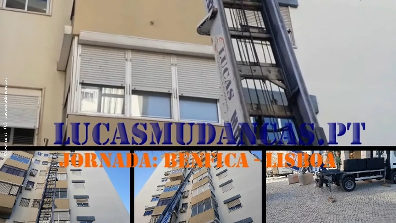 Mudança em Benfica com Elevador Exterior
