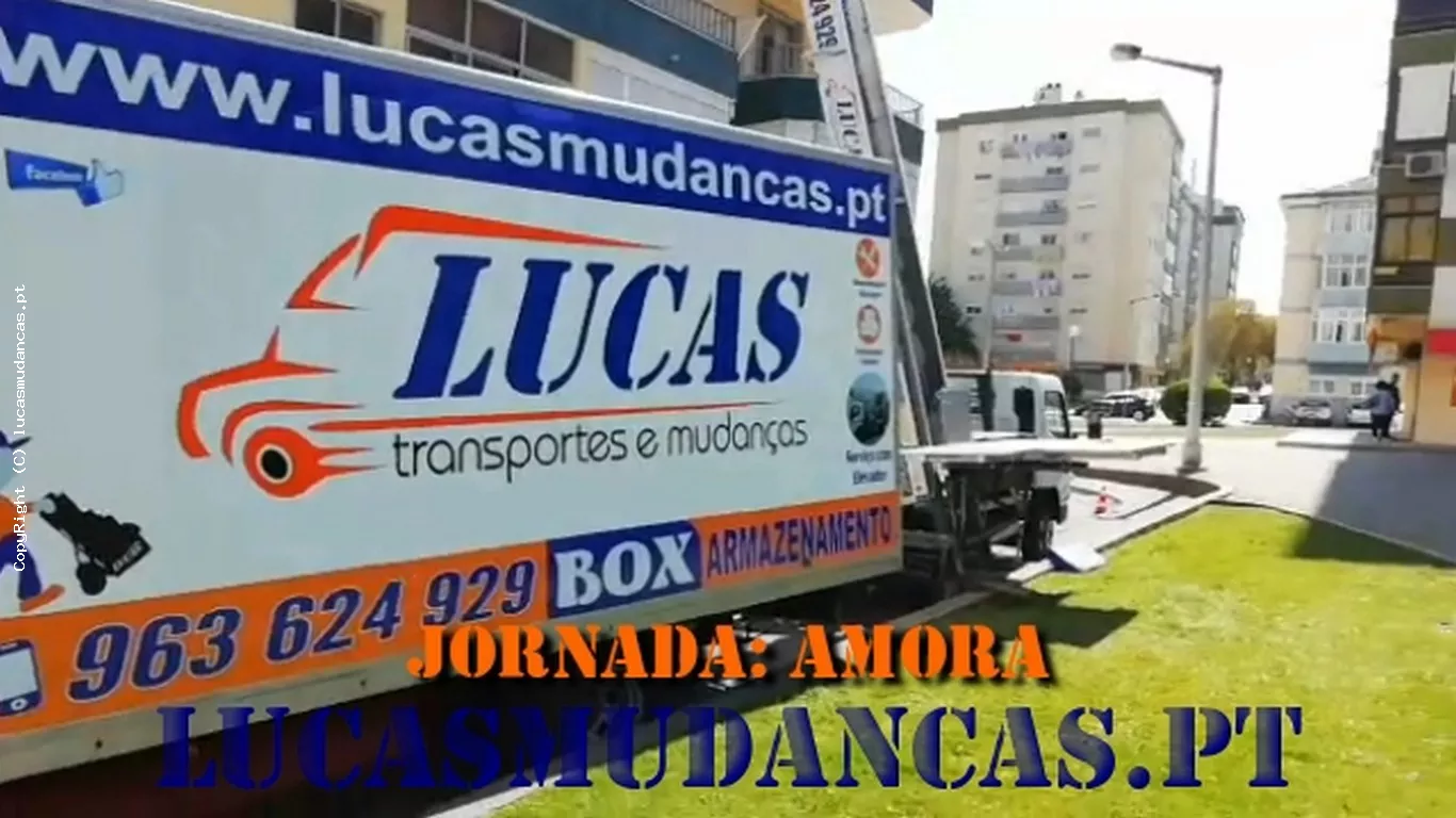 Mudança na Amora com Elevador Exterior