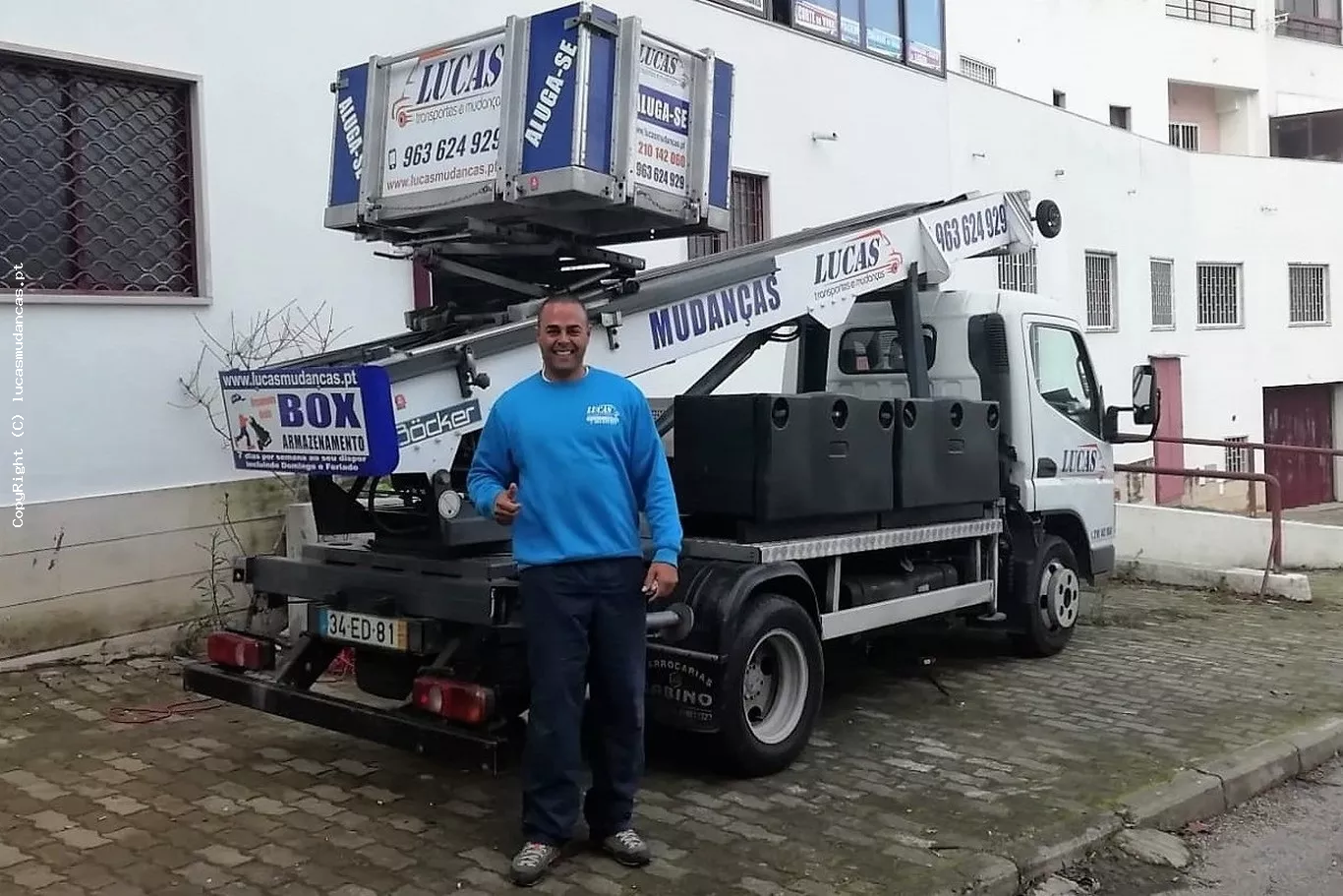 Mudanças com Elevador Exterior